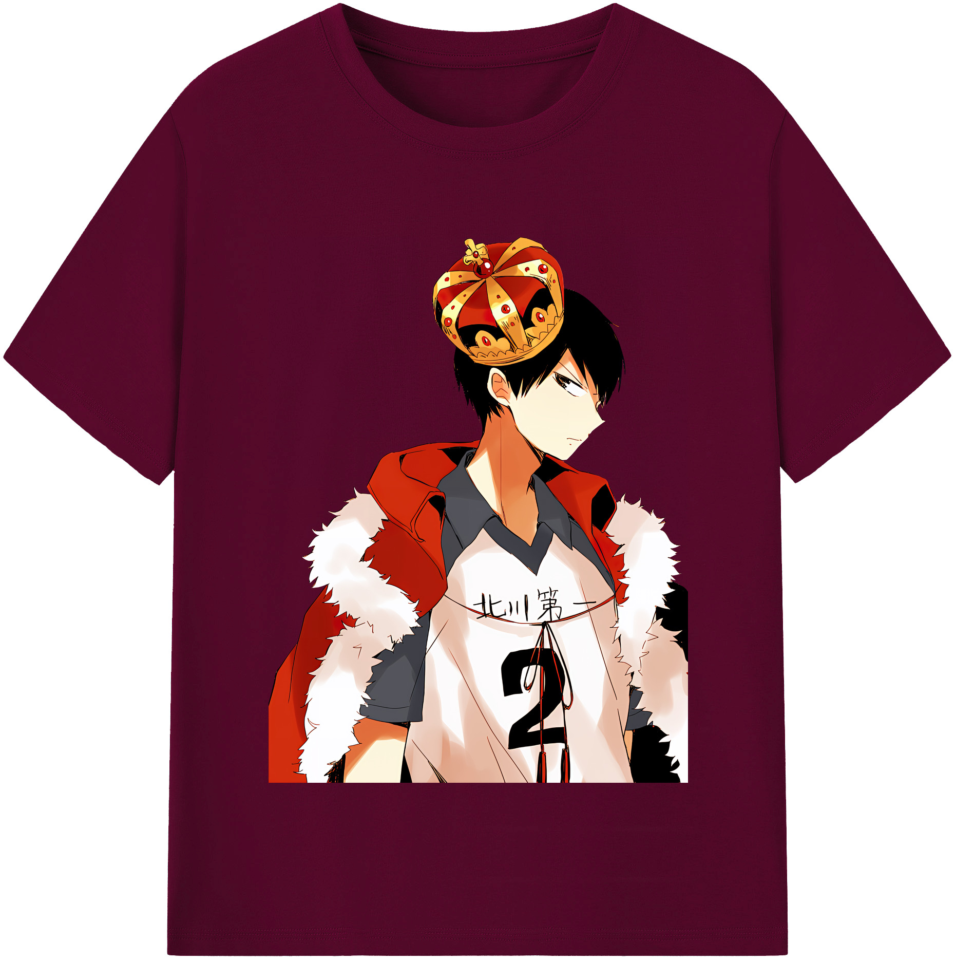 （画像用） ハイキュー!! Haikyu!! レディースカジュアルプリントTシャツ（綿100％）